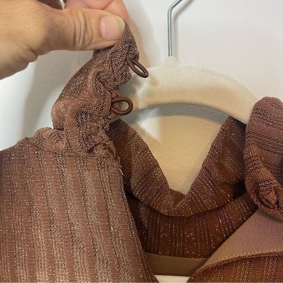 Camila Coelho Joelle Midi Dress in Brown Flawed - Picture 15 of 15